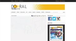 Desktop Screenshot of doralfamilyjournal.com