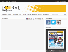 Tablet Screenshot of doralfamilyjournal.com